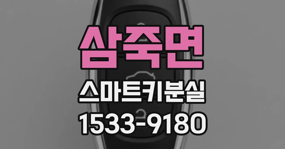 삼죽면 스마트키분실
