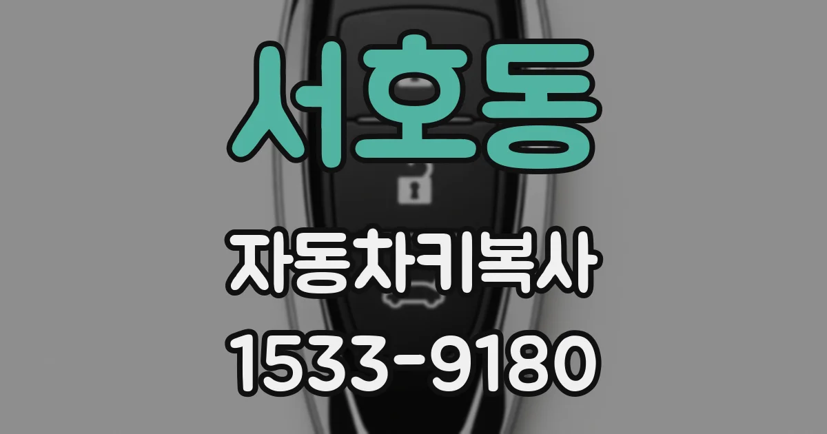 서호동 자동차키복사