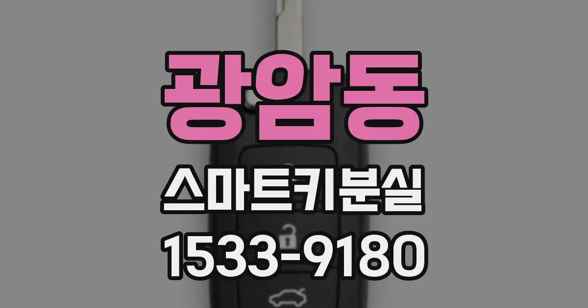광암동 스마트키분실