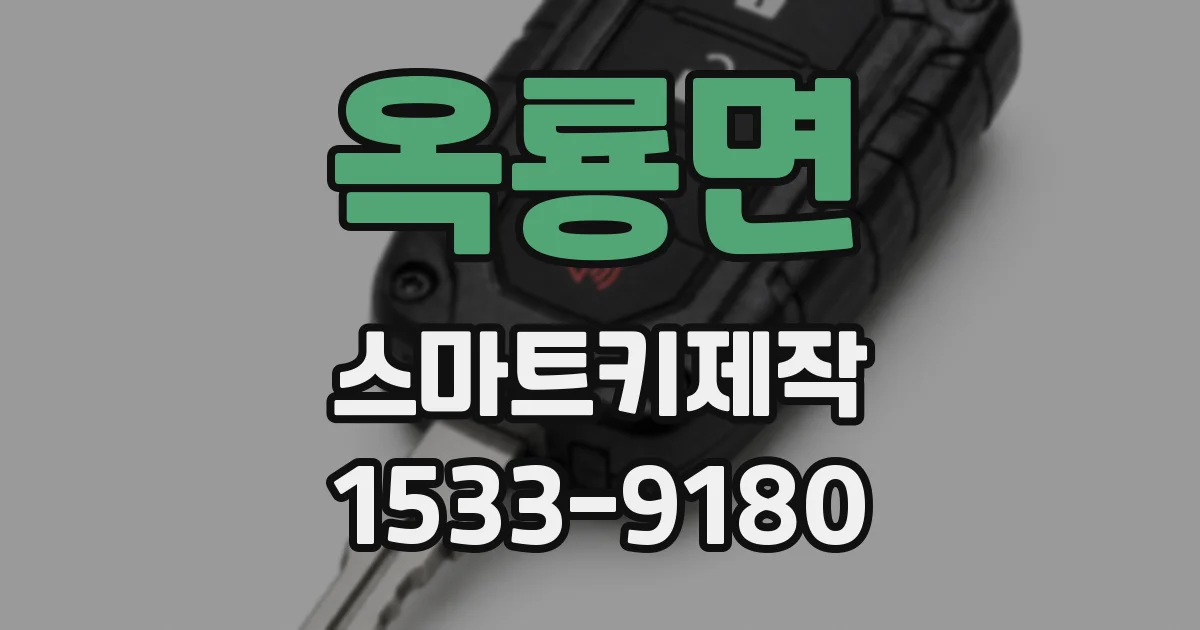 옥룡면 스마트키제작