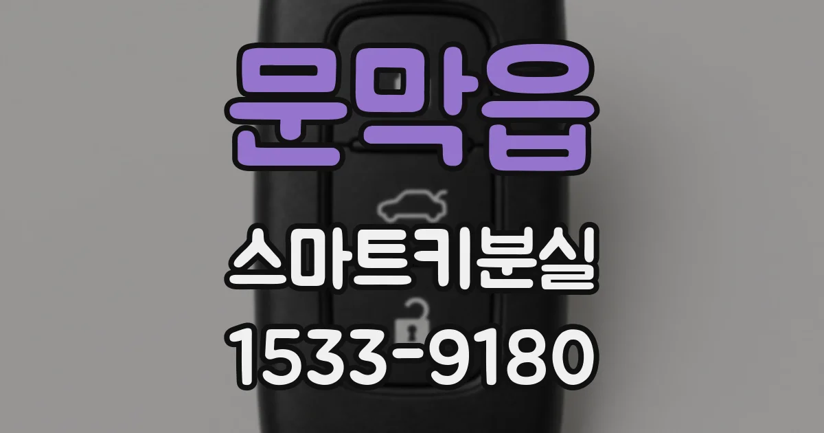 문막읍 스마트키분실