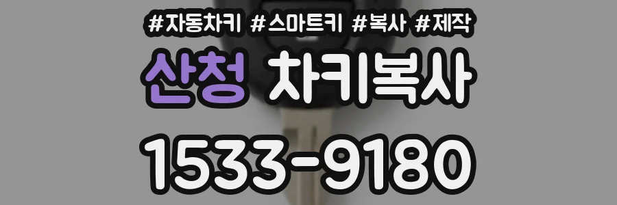 산청 차키복사
