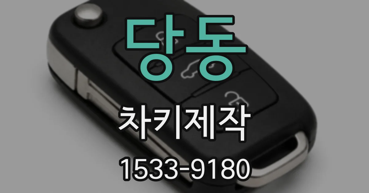 당동 차키제작
