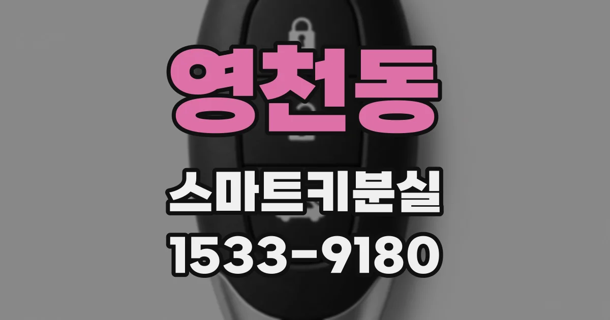 영천동 스마트키분실