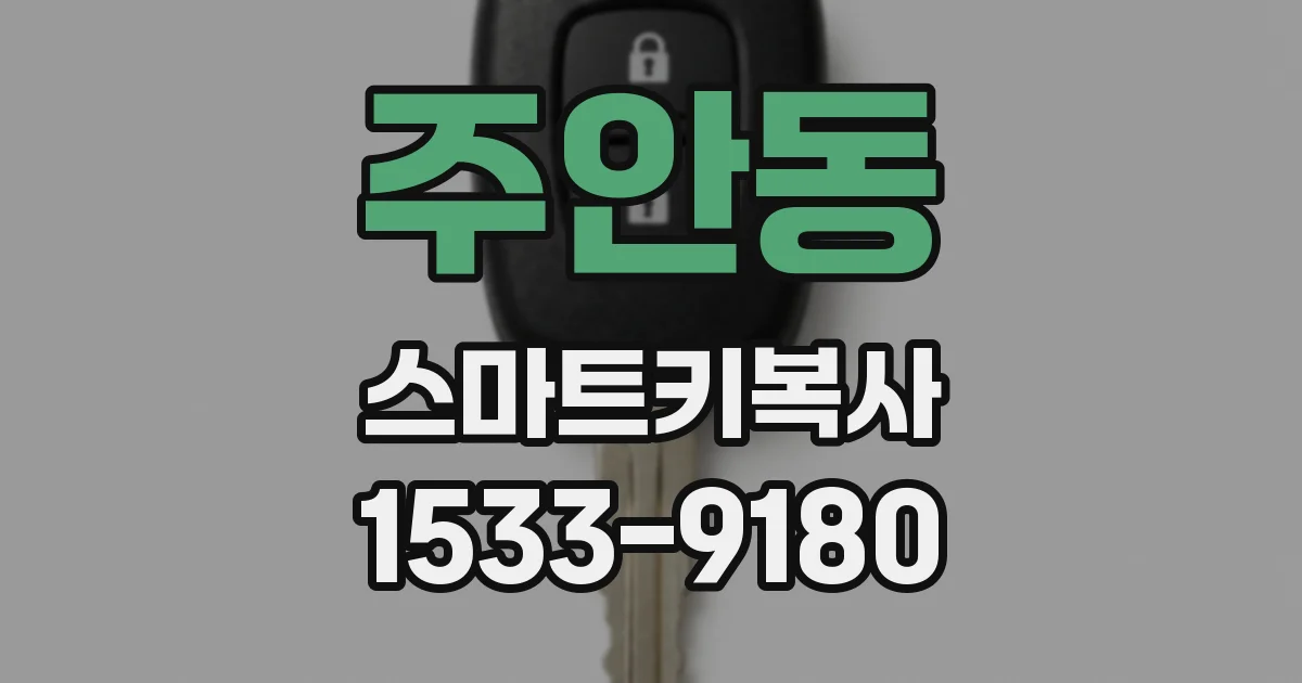 주안동 스마트키복사