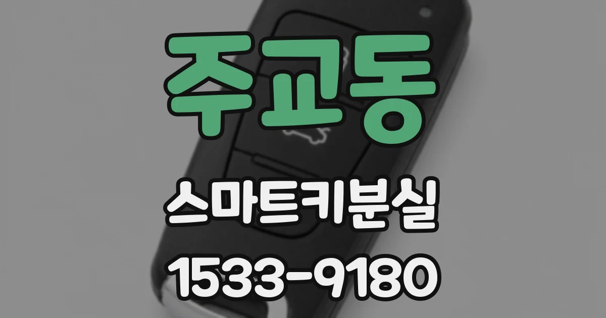 주교동 스마트키분실