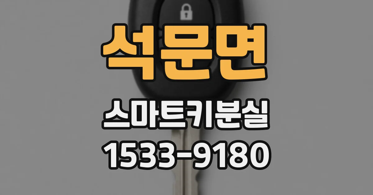 석문면 스마트키분실