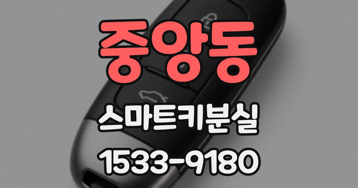 중앙동 스마트키분실
