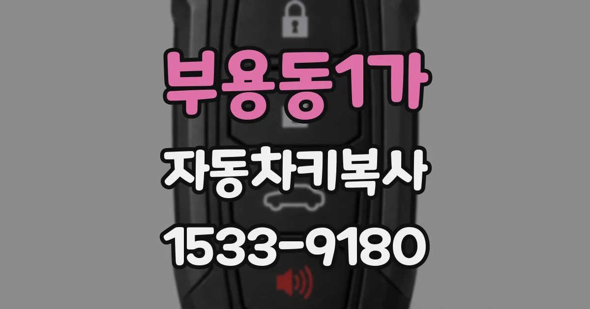 부용동1가 자동차키복사