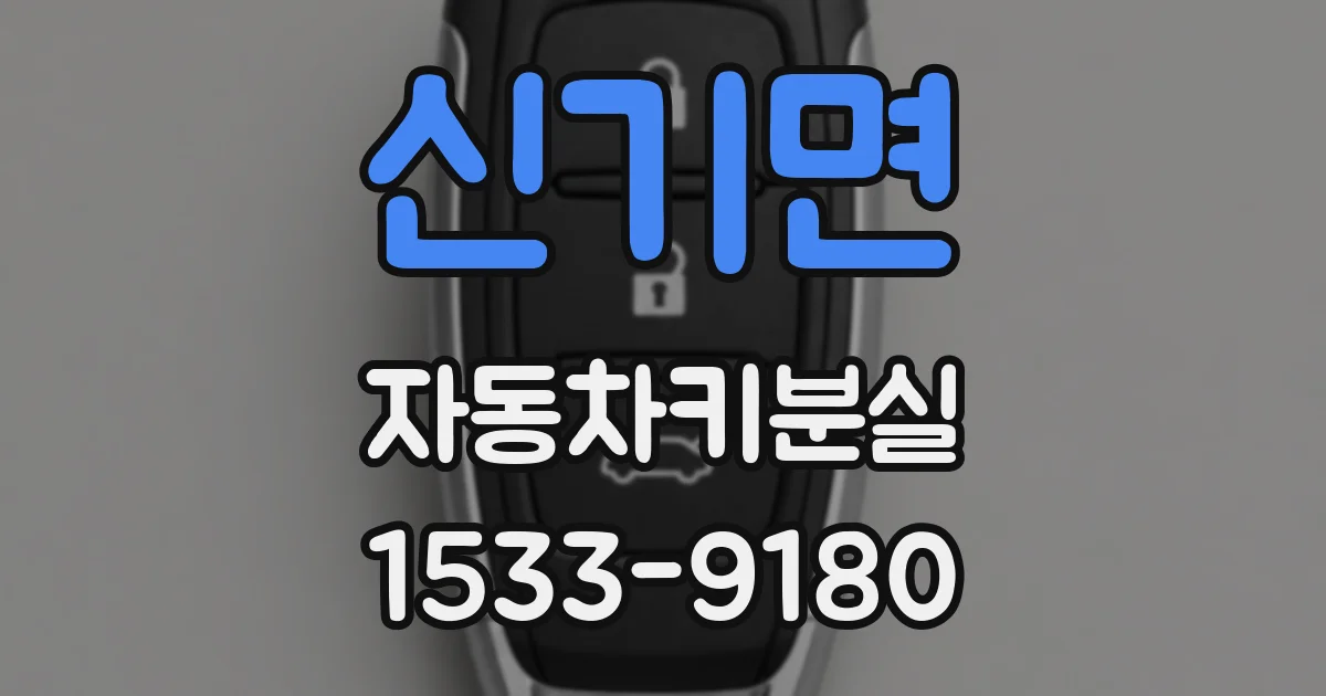 신기면 자동차키분실