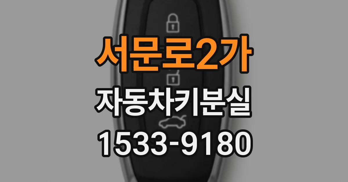 서문로2가 자동차키분실