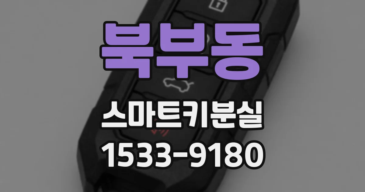 북부동 스마트키분실