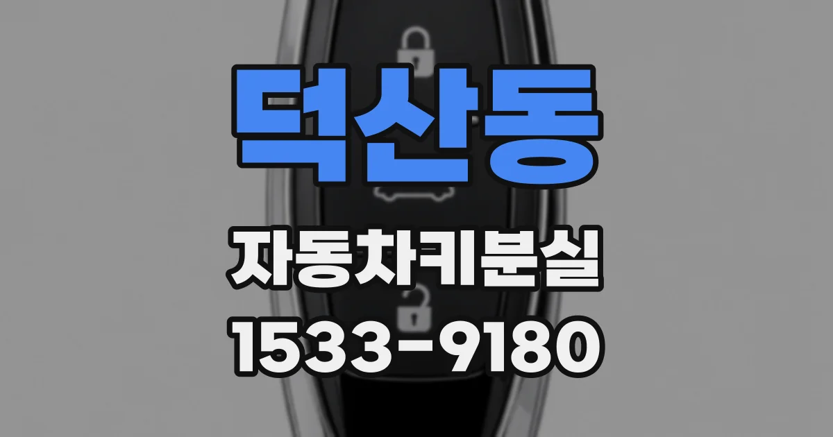 덕산동 자동차키분실