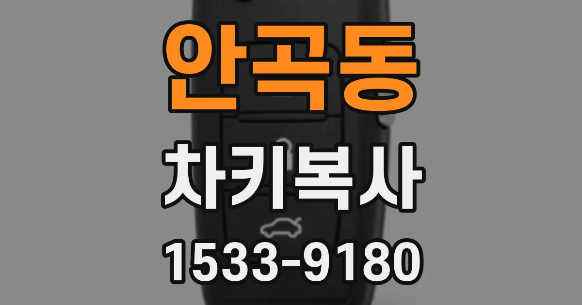 안곡동 차키복사