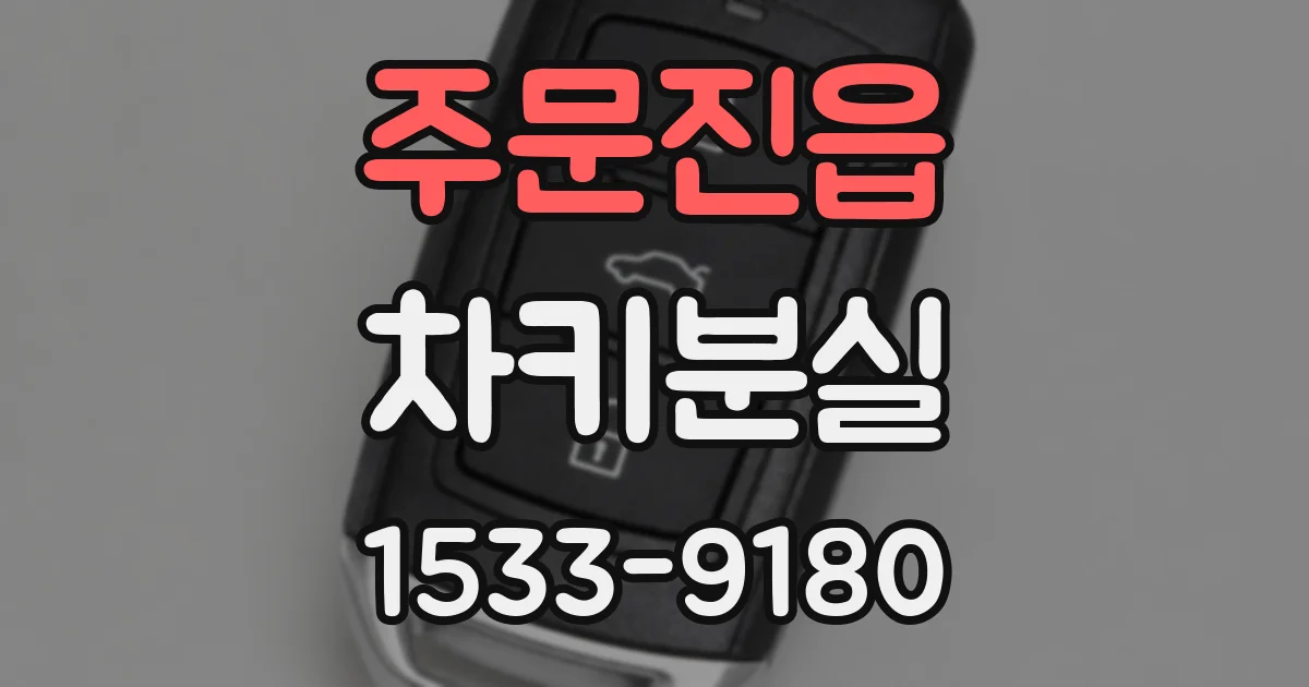 주문진읍 차키분실