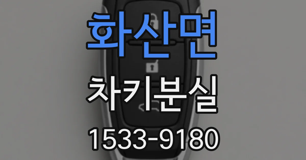 화산면 차키분실