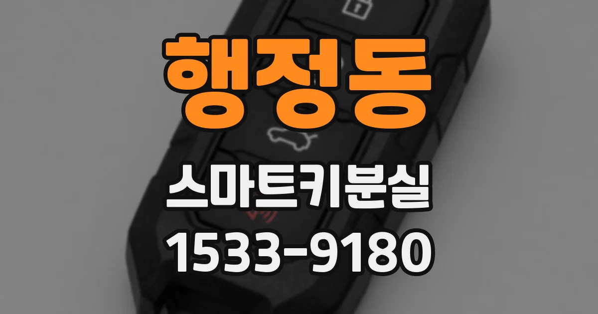 행정동 스마트키분실