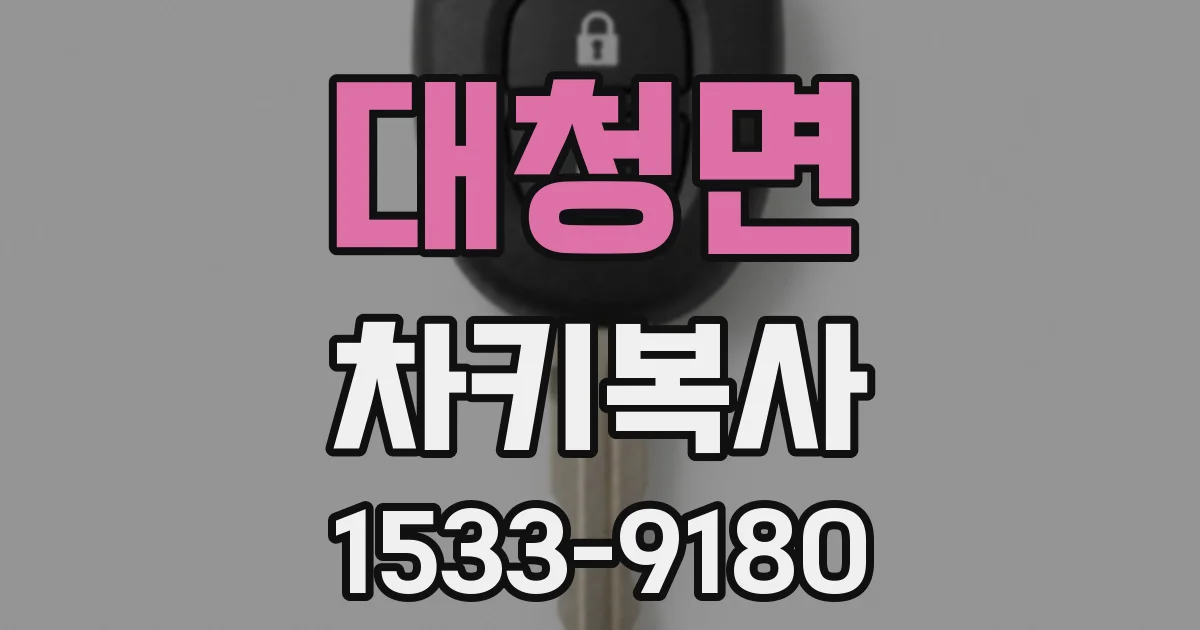 대청면 차키복사