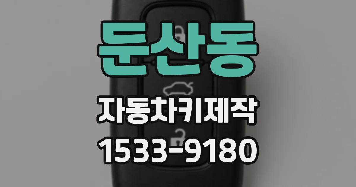 둔산동 자동차키제작