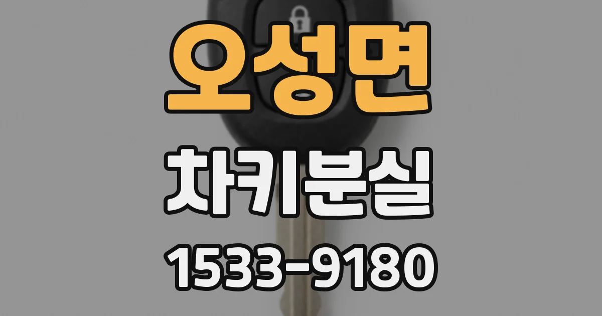 오성면 차키분실