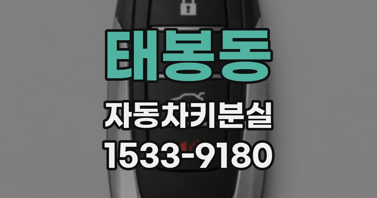 태봉동 자동차키분실