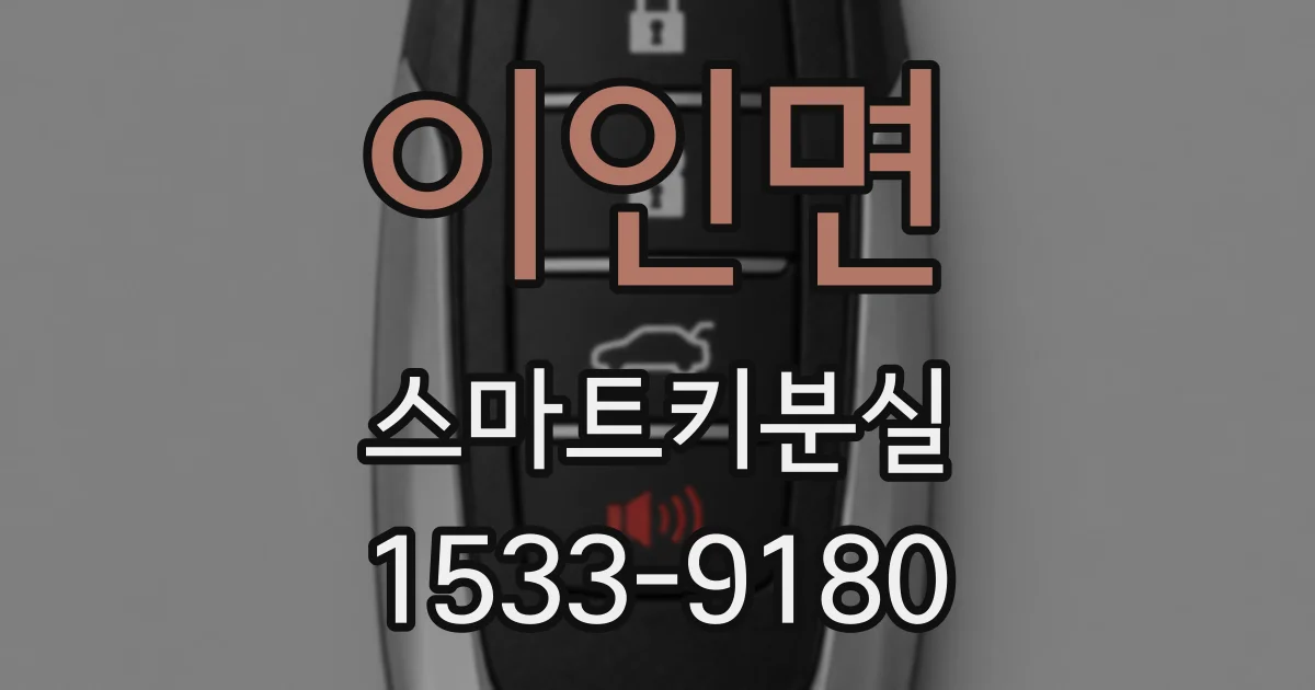 이인면 스마트키분실
