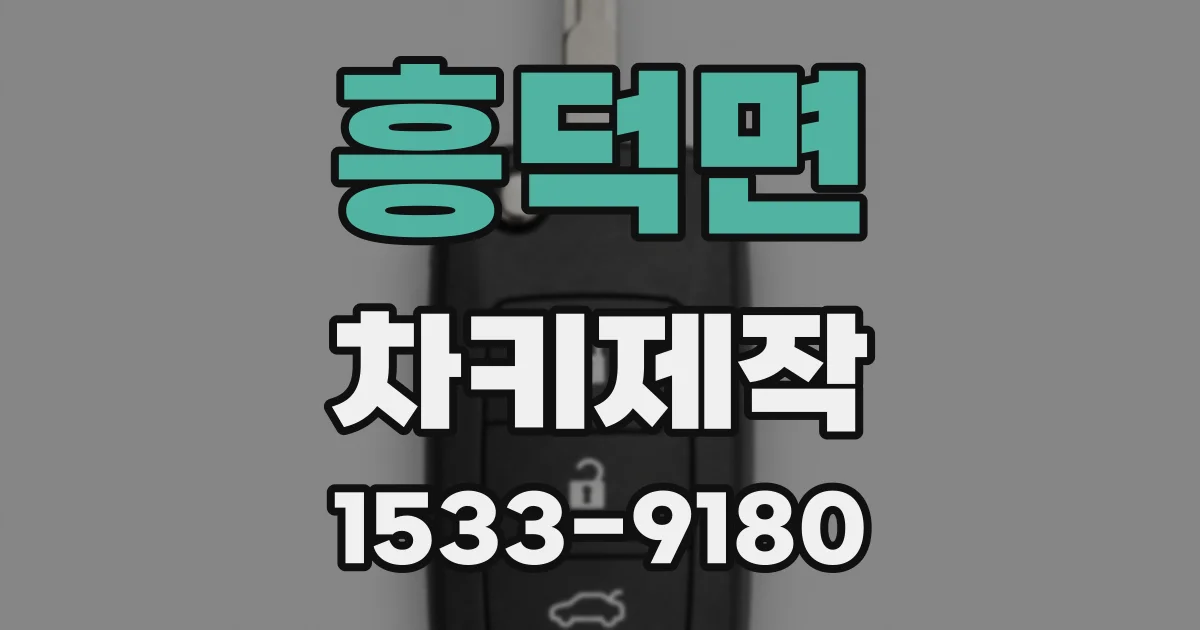 흥덕면 차키제작