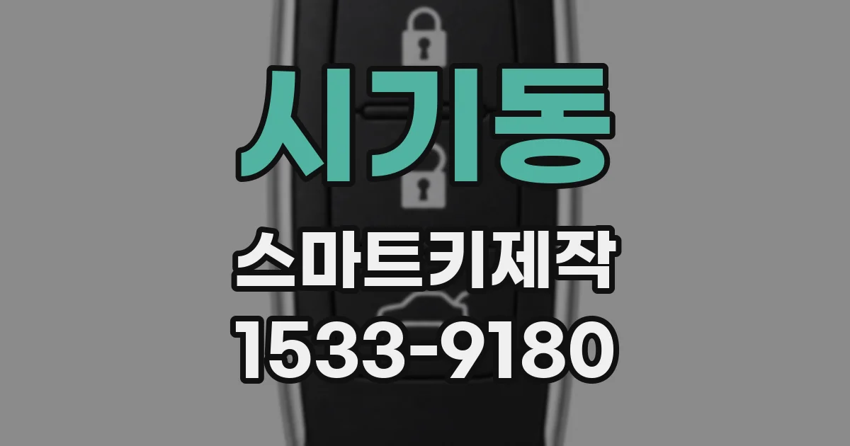 시기동 스마트키제작