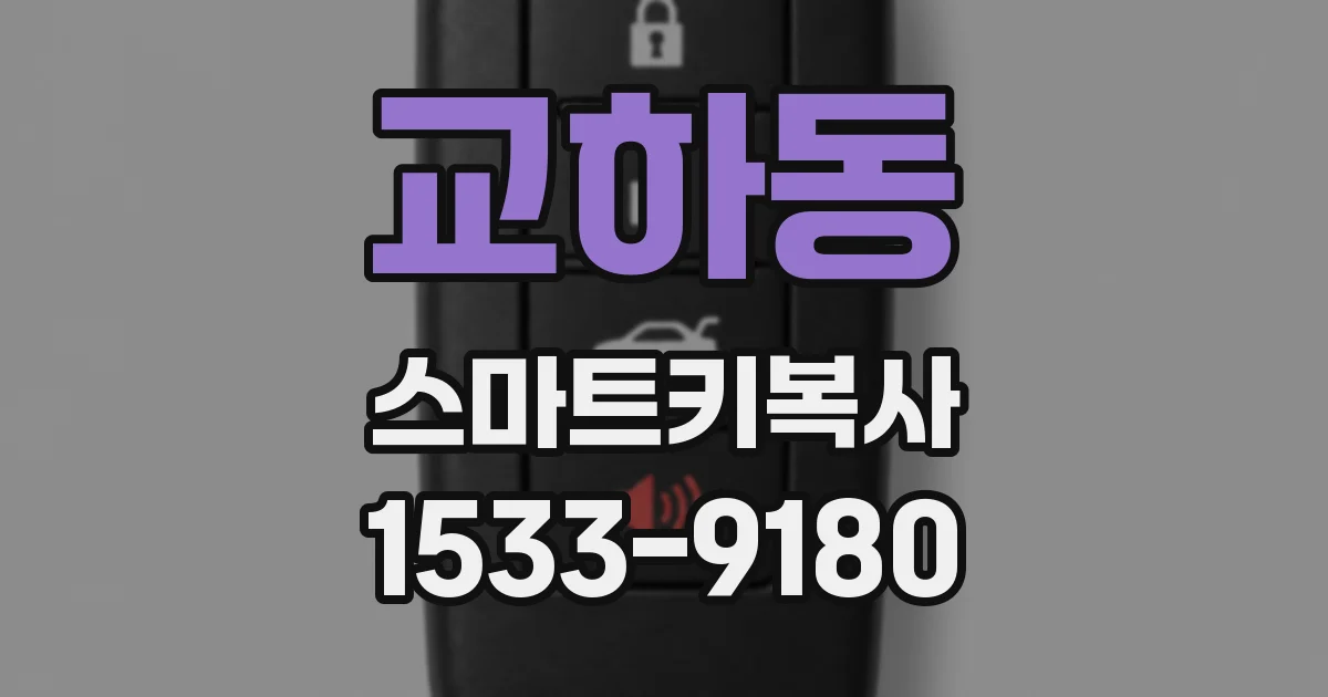 교하동 스마트키복사
