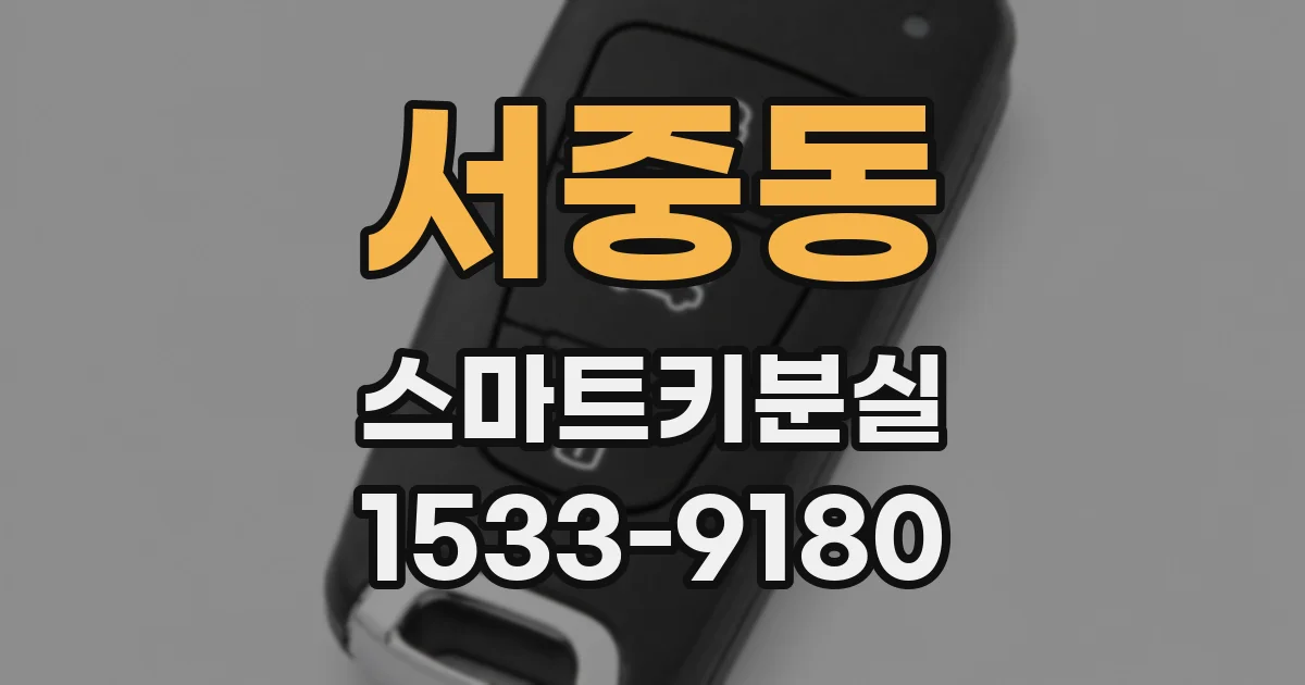 서중동 스마트키분실