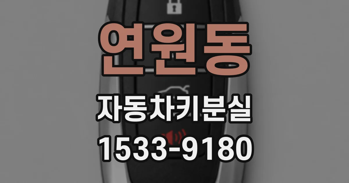 연원동 자동차키분실
