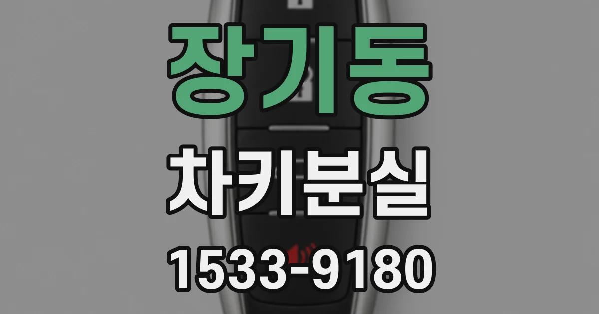 장기동 차키분실