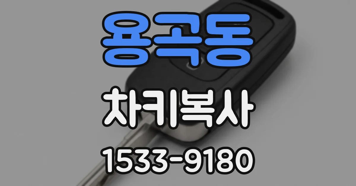 용곡동 차키복사