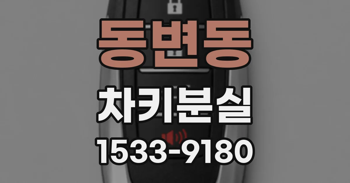 동변동 차키분실