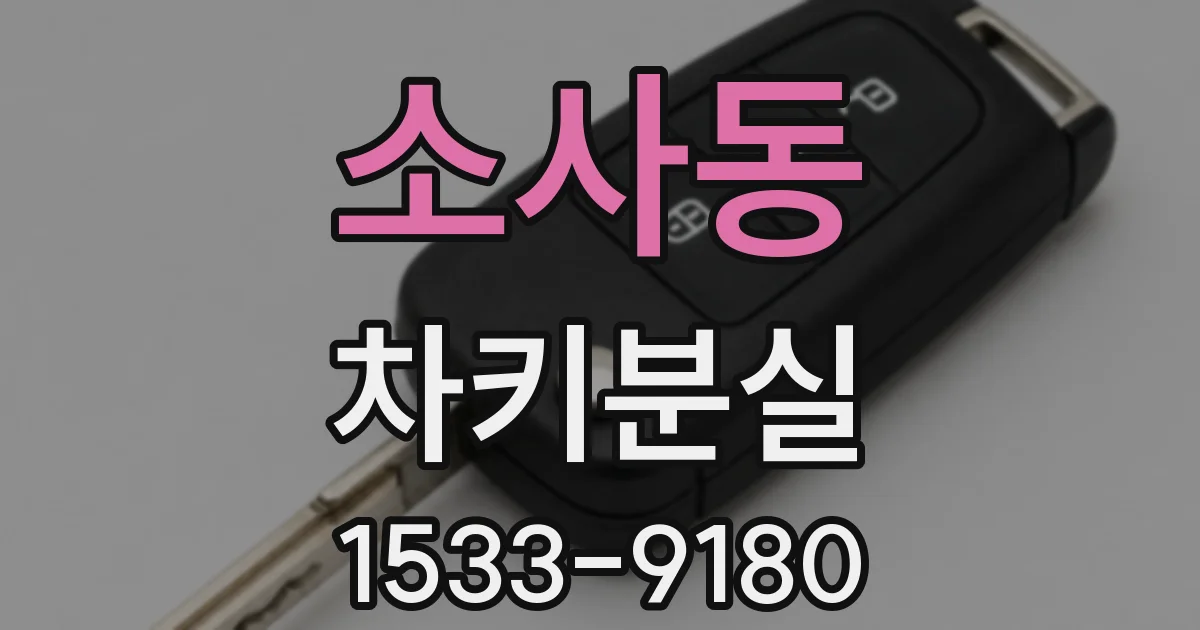소사동 차키분실