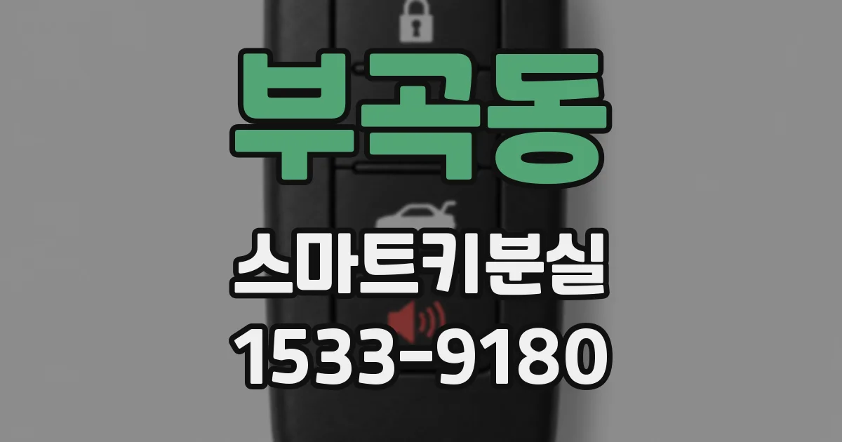 부곡동 스마트키분실