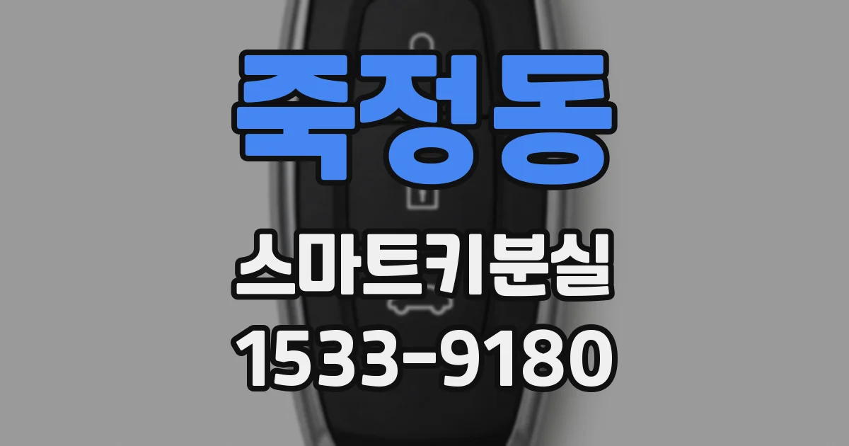 죽정동 스마트키분실