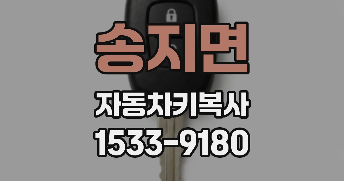 송지면 자동차키복사