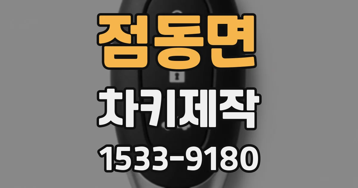 점동면 차키제작