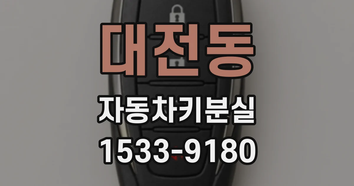 대전동 자동차키분실