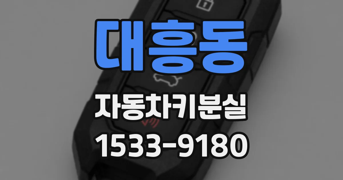 대흥동 자동차키분실