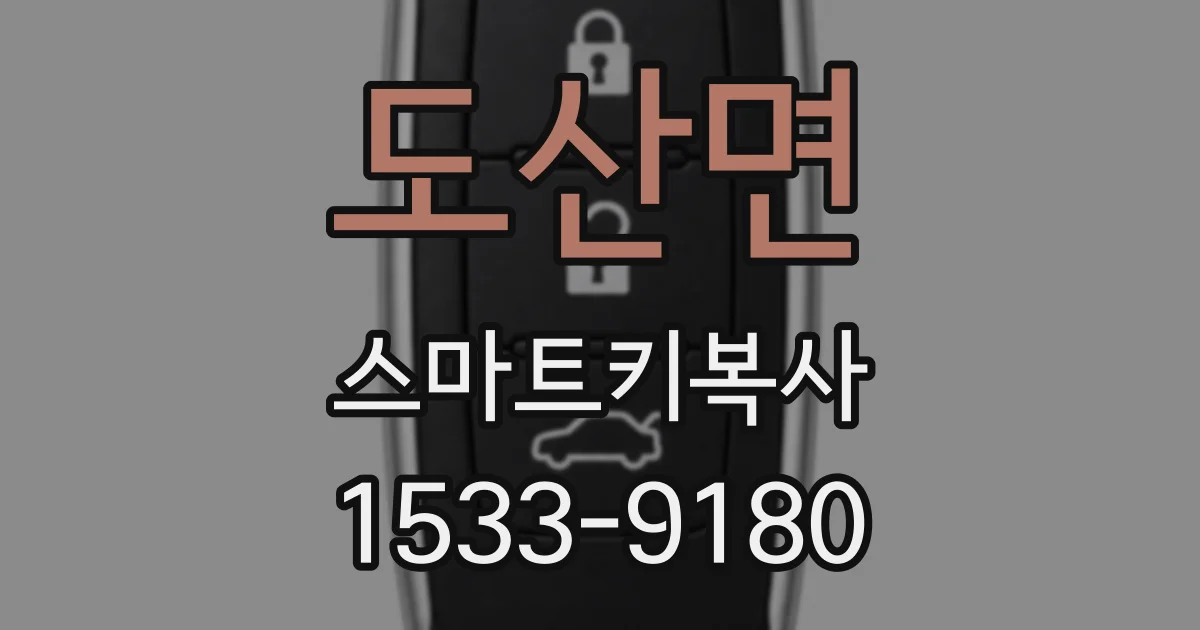 도산면 스마트키복사