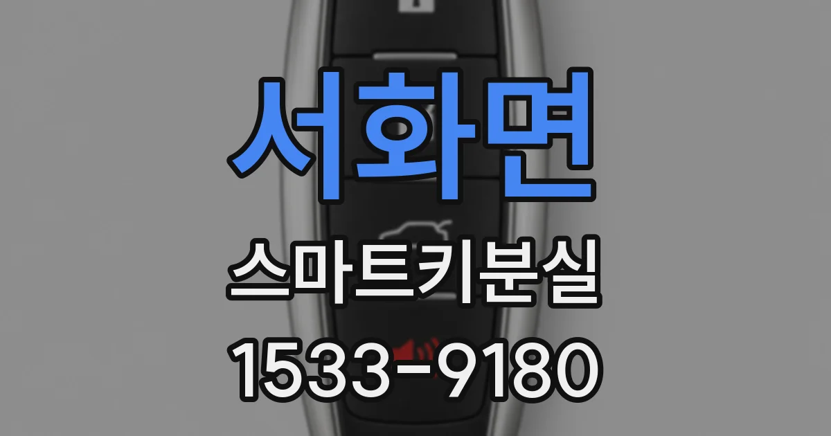서화면 스마트키분실