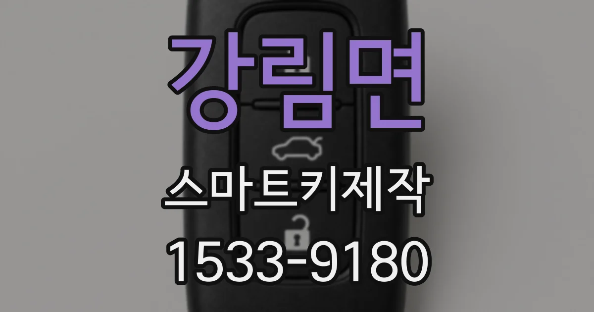 강림면 스마트키제작