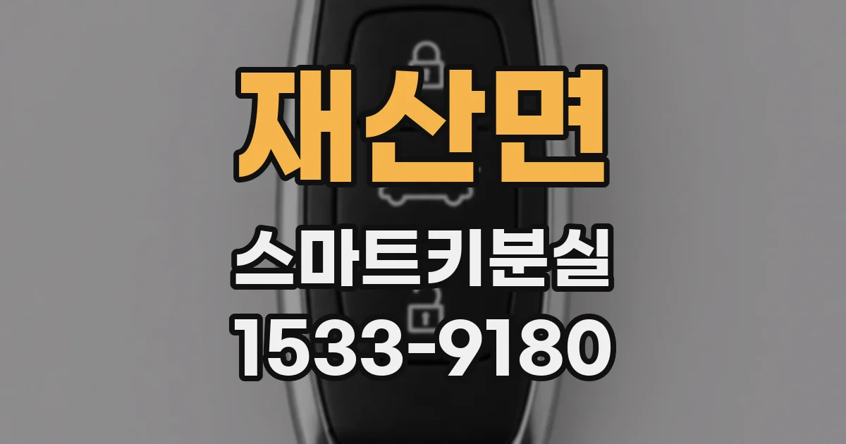 재산면 스마트키분실
