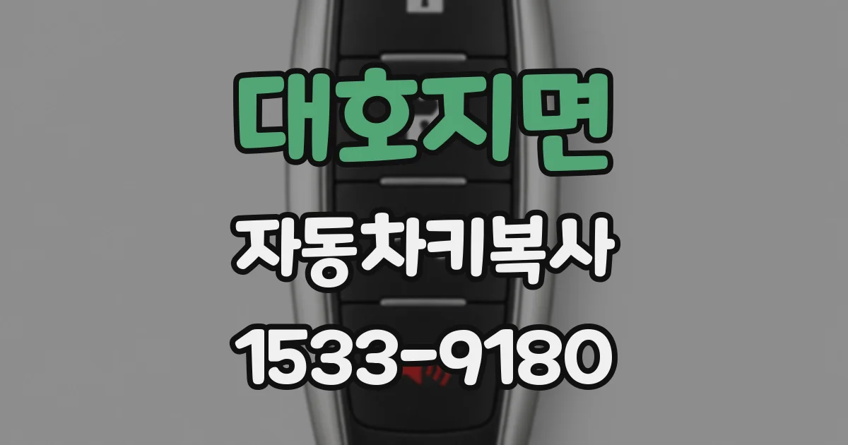 대호지면 자동차키복사