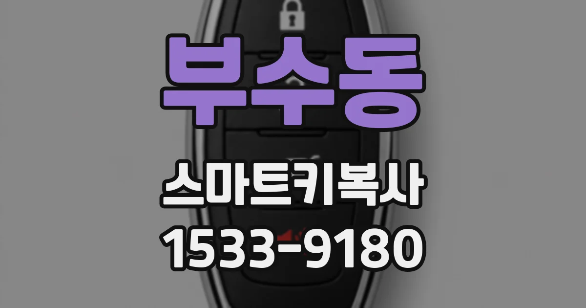 부수동 스마트키복사