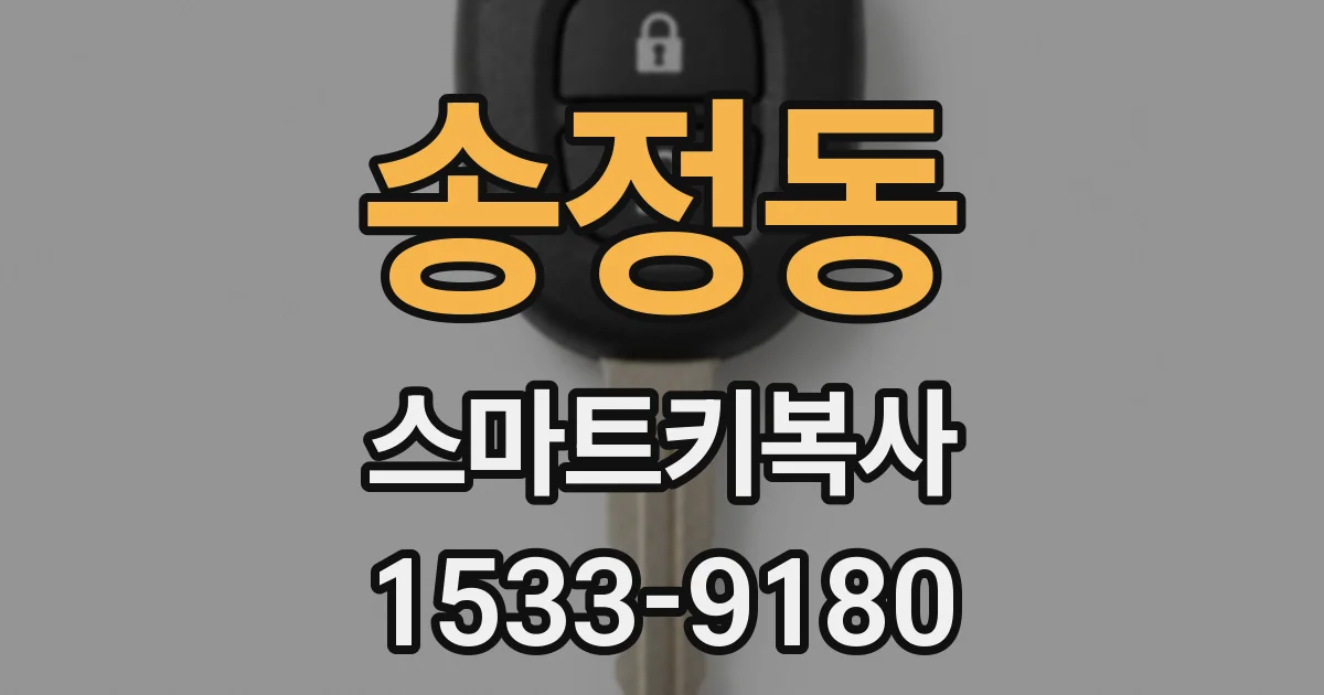 송정동 스마트키복사