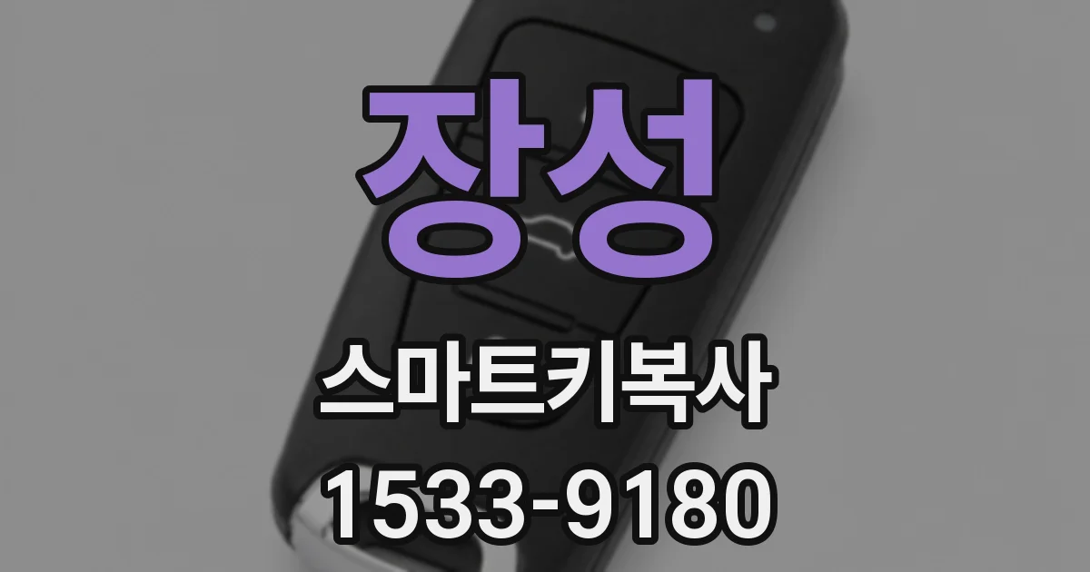 장성 스마트키복사