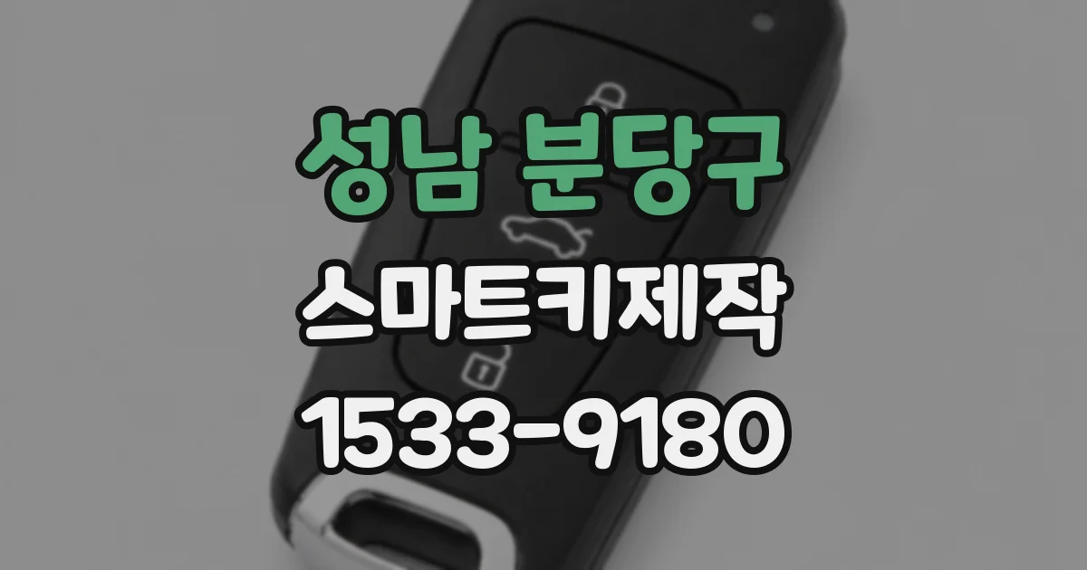 성남 분당구 스마트키제작